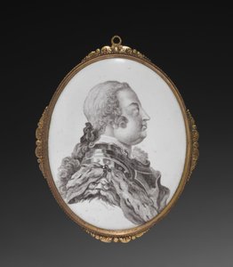 オーバル プラーク、カンバーランド公、c. 1755年。 作： Simon Francois Ravenet