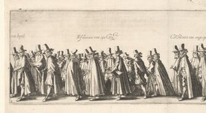 葬列（図版3）、1615年 作： Simon Frisius