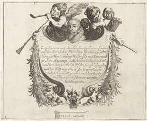 1623年、ゾルムス伯ヨハン・アルブレヒトの葬列を描いた表紙画 作： Simon Frisius