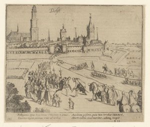 1584年、デルフトでトルクセスが歓迎される 作： Simon Frisius
