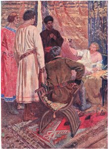 エルサレムの門で槍や剣を打つ最初の十字軍の不滅の名誉に 作： Simon Harmon Vedder