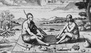 夕食時の男と妻1705 作： Simon II Gribelin