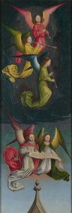 聖ベルタン祭壇画の天使たちの合唱団、1459年頃 作： Simon Marmion