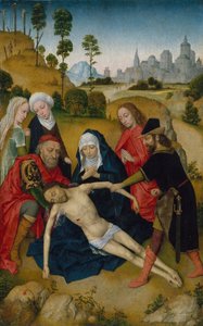 キリストの嘆き、ca。 1473年。 作： Simon Marmion