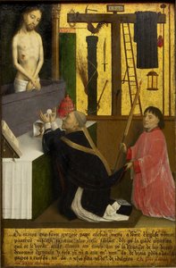 聖グレゴリーのミサ - マーミオン、シモン (1425-1489年頃) - 1460年頃 - 木材に油彩 - 45,1x29,4 - オンタリオ美術館 作： Simon Marmion