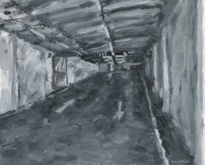 駐車場内部 No 11, 2023（キャンバスに油彩）