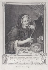 コケティッシュな未亡人、1747., 1747. 作： Simon Nicolas Duflos