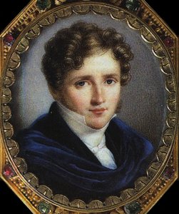 作者の肖像 Alfred de Vigny 1797-1863, 1825 作： Simon Nicolas Mansion