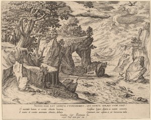難破船の後 作： Simon Novellanus after Cornelis Cort