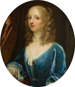 ダイアナ・ラッセル夫人の肖像（1622-1694）、子爵夫人ニューポート、1660-94年頃（キャンバスに油彩）