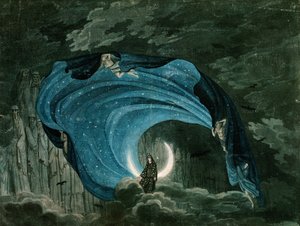 モーツァルトのオペラ『夜の女王』の装飾 作： Simon Quaglio