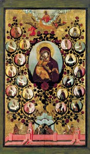 ウラジミールの聖母の神格化、1668年。 作： Simon Ushakov