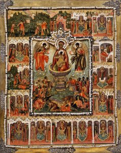 Theotokos命を与える春、1670年 作： Simon Ushakov