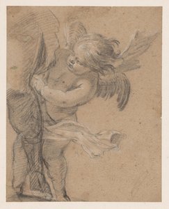 聖ロクスの足元の天使 作： Simon Vouet