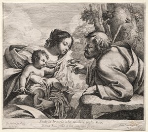 聖家族、1633年。 作： Simon Vouet