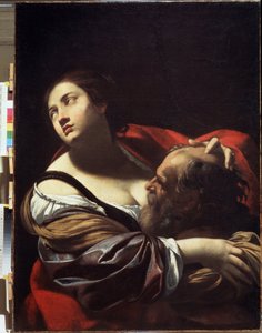 ローマの慈善団体。 刑務所で餓死を宣告されたシモンは、娘のペロの胸を食べます。 シモン・ヴーエ (1590-1649) の絵画。 キャンバスに油彩、1620 年頃。フランス美術、バロック様式。 State Regional I. Pozhalostin Art Museum、リャサ