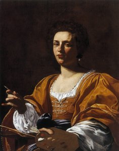 Artemisia Gentileschiの肖像、1623-1626。 作： Simon Vouet