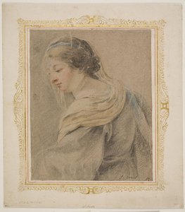 「マドンナ・アンド・チャイルド」のための女性の習作 作： Simon Vouet