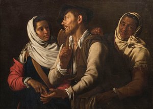 占い師、1617年。 作： Simon Vouet