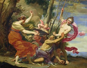 若さと美しさに負けた時間 作： Simon Vouet