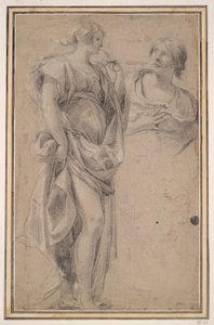 二人の女性 作： Simon Vouet