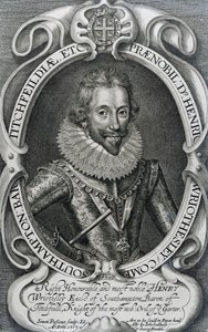 ヘンリーWriothesley、サウサンプトンの第3伯爵、1617 作： Simon de Passe