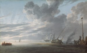 日の終わりの河口、c。 16401645。
