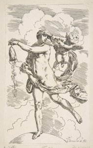コインの財布を空にする地球上に立っている運命1635-1636。 作： Simone Cantarini