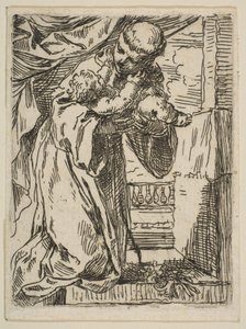 幼子キリストを抱くパドヴァの聖アントニオ、1635～1636年頃。 作： Simone Cantarini