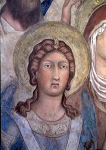 マエスタ：おそらく聖ミカエル 作： Simone Martini