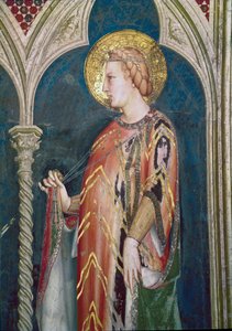 ハンガリーの聖エリザベス（詳細、フレスコ画 作： Simone Martini