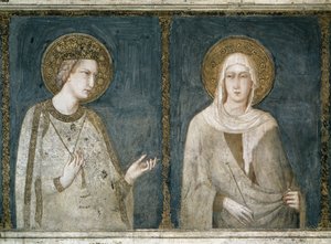 ハンガリーの聖エリザベス（またはチューリンゲン 作： Simone Martini