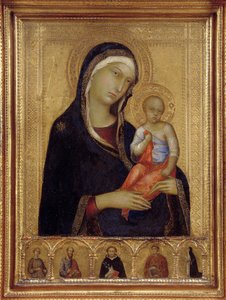 聖母子、c。 1324年～1325年 作： Simone Martini di