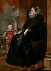 ジェノヴァの貴婦人とその息子 作： Sir Anthony van Dyck