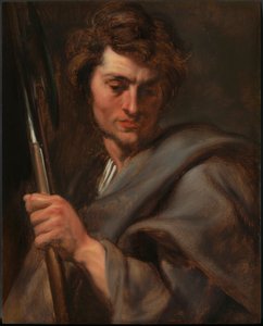 伝道者聖マタイ、1618-1620。 作： Sir Anthony van Dyck