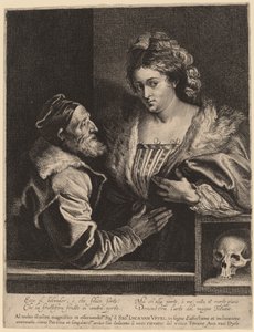ティツィアーノと愛人 作： Sir Anthony van Dyck and Lucas Emil Vorsterman after Titian