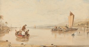 Dead Calm: barcos fora do Castelo de Cowes 作： Sir Augustus Wall Callcott