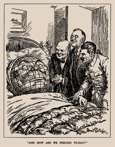 1945年の今日、私たちはどのように感じていますか. 作： Sir Bernard Partridge