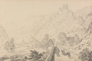 Album of 30 Views in the Tyrol and Italy: The Ruins of the Nunnery of Seben near Klausen, 27th Oct.r 1840   1435642   ja       japanese Successfully Translated  Original: Monkeys Hunting (ink, colours, paper) Translat: Monkeys Hunting (ink, colours, paper)