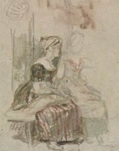 「ペニー・ウェディング」の習作 作： Sir David Wilkie