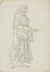 ドレープ立っている男性図 作： Sir Edward Burne Jones