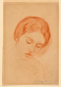 女性の頭 作： Sir Edward Burne Jones