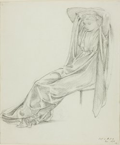 座っている女性像 作： Sir Edward Burne Jones