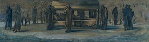 アヴァロンのアーサー王」、習作、1890年。 作： Sir Edward Coley Burne Jones