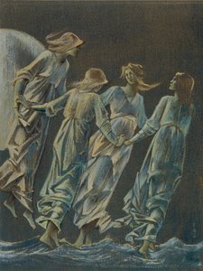 月のニンフ」1896年 作： Sir Edward Coley Burne Jones
