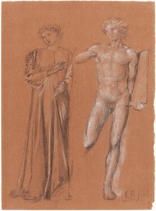 オルフェウスとエウリュディケ 作： Sir Edward Coley Burne Jones