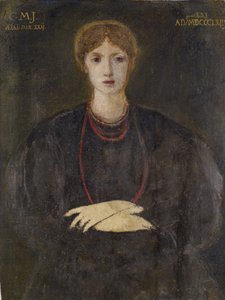 ジョージアナ バーン ジョーンズの肖像 1840 ～ 1920 年、1863 年。 作： Sir Edward Coley Burne Jones