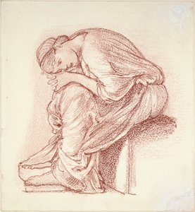 女性の座像、19 世紀後半 作： Sir Edward Coley Burne Jones