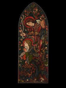 受胎告知、1857 年。 作： Sir Edward Coley Burne Jones