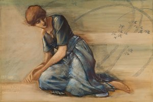 ブライアー ローズ シリーズ - 「ガーデン コート」の習作、1889 年。